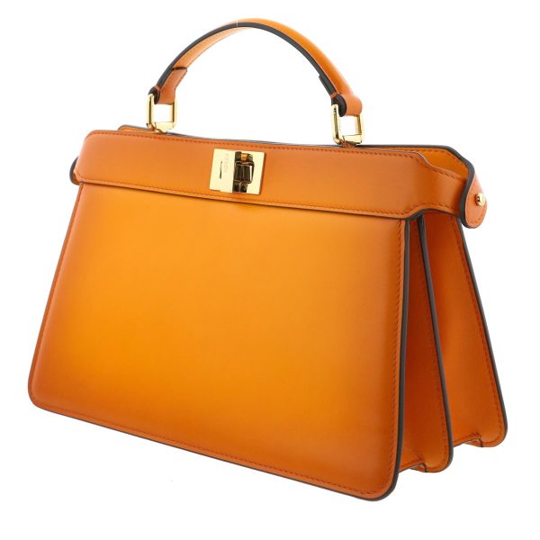 1240004024030 2 Fendi Pea Cover Eye Seat Handbag Orange