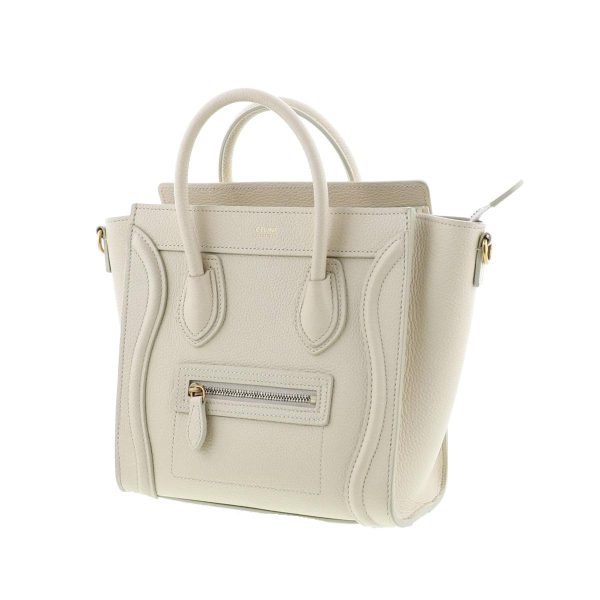 1240004025677 2 Celine Luggage Nano Shopper Bag Ivory