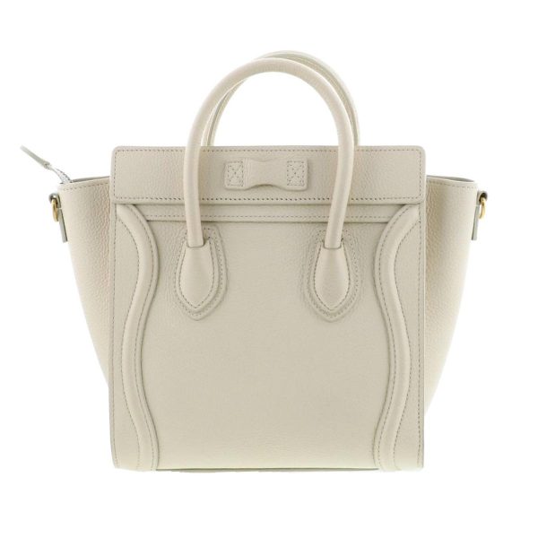 1240004025677 4 Celine Luggage Nano Shopper Bag Ivory