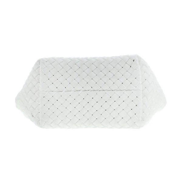 1240004027114 5 Bottega Veneta Mini Cover Intrecciato Handbag White