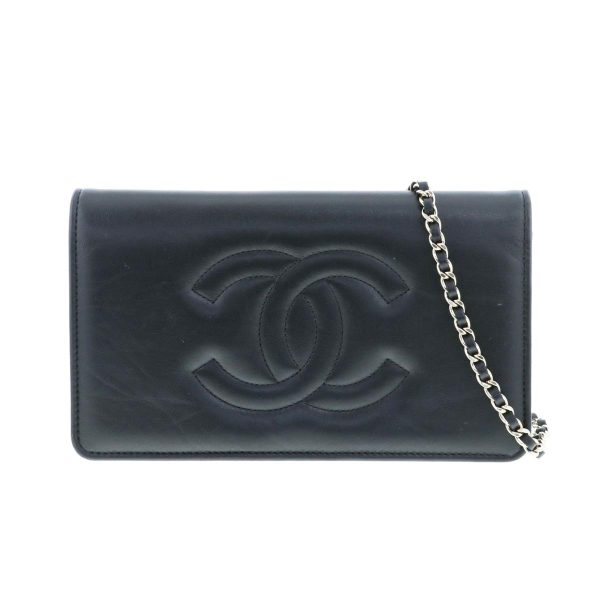 1240004027115 1 Chanel Chain Wallet Black