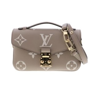 1240004029961 1 Louis Vuitton Monogram Empreinte Grand Palais MM Greige