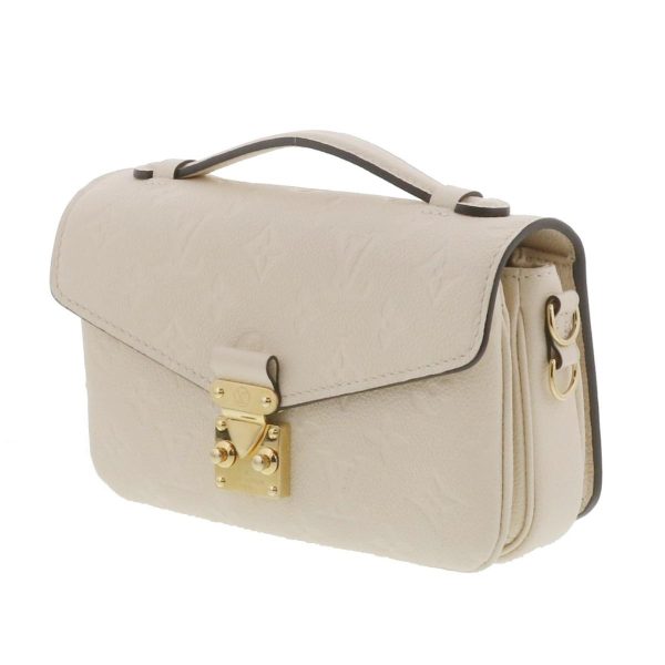 1240004030484 2 Louis Vuitton Pochette Shoulder Bag Monogram Empreinte White