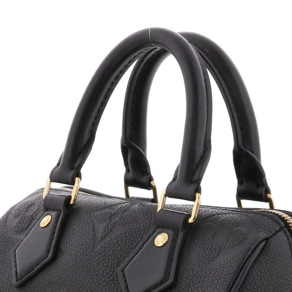 1240004030593 3 Louis Vuitton Speedy Bandolier 20 Shoulder Bag Monogram Empreinte Black