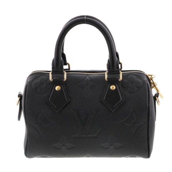 1240004030593 4 Louis Vuitton Speedy Bandolier 20 Shoulder Bag Monogram Empreinte Black