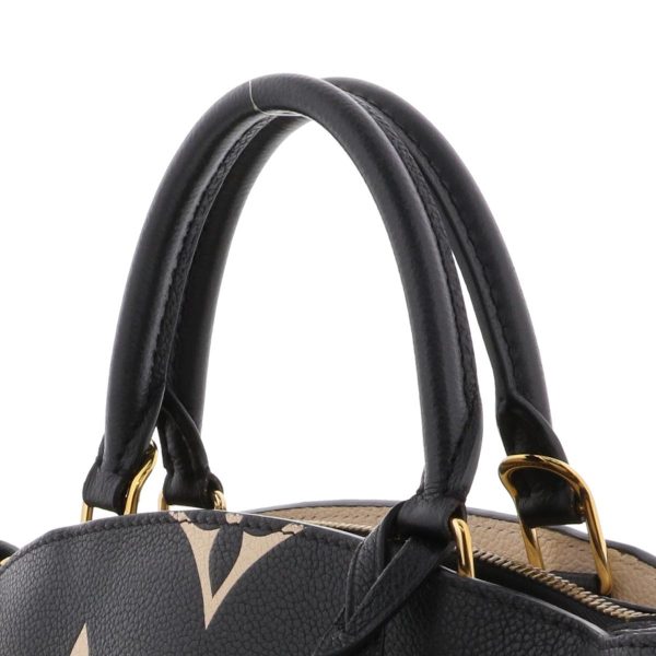 1240004031002 3 Louis Vuitton Petit Sac Plat Shoulder Bag Monogram Empreinte Black