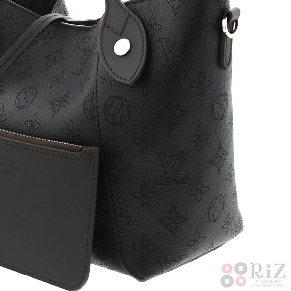 1240005012349 4 Louis Vuitton Hina PM Handbag Mahina Noir Black