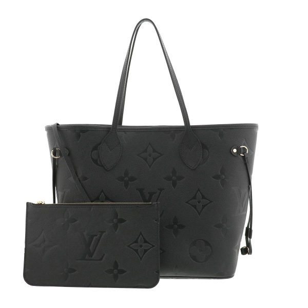 1240005019517 1 Louis Vuitton Neverfull MM Tote Bag Monogram Empreinte Black