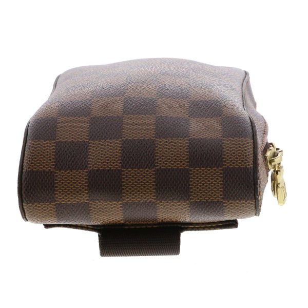 1240005025663 4 1 Louis Vuitton Jeronimos Waist Bag Damier Ebene Brown