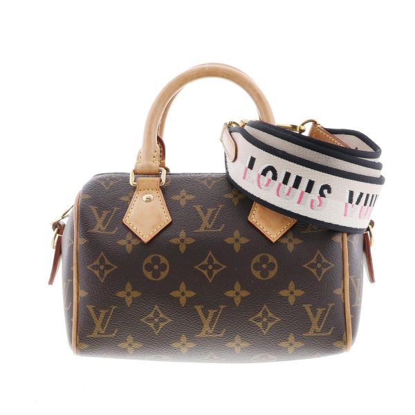 1240005025891 1 1 Louis Vuitton Speedy Bandolier 20 Handbag Monogram Brown