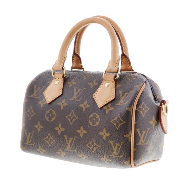 1240005025891 2 1 Louis Vuitton Speedy Bandolier 20 Handbag Monogram Brown