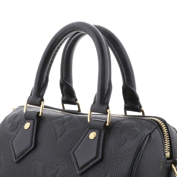 1240005026790 3 Louis Vuitton Speedy Bandolier 20 Shoulder Bag Monogram Empreinte Black