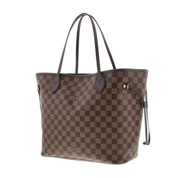 1240005026902 2 Louis Vuitton Neverfull MM Tote Bag Damier Ebene Brown