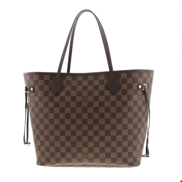 1240005026902 4 Louis Vuitton Neverfull MM Tote Bag Damier Ebene Brown