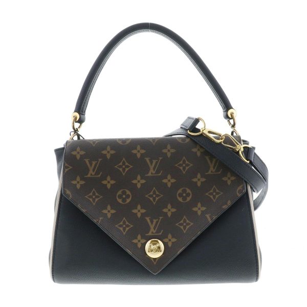 1240007022051 1 Louis Vuitton Double V Handbag Calf Noir Black