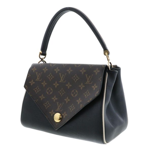 1240007022051 2 Louis Vuitton Double V Handbag Calf Noir Black