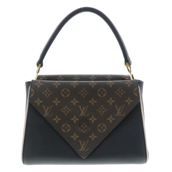 1240007022051 4 Louis Vuitton Double V Handbag Calf Noir Black