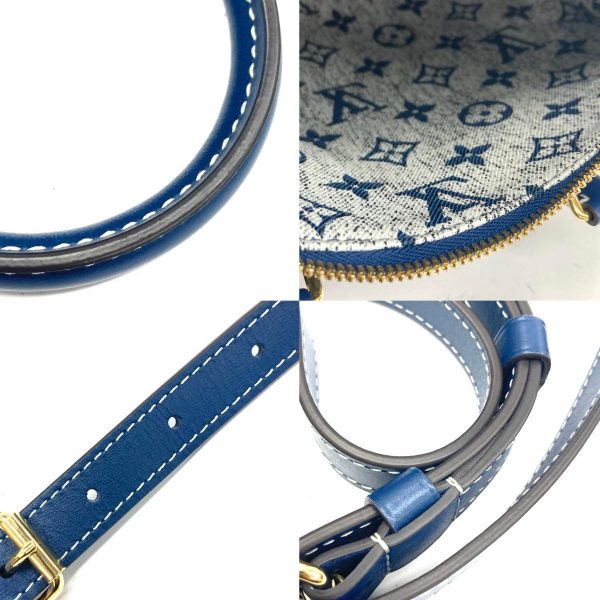 1240007024308 8 Louis Vuitton Speedy Bandolier 25 Boston Bag Denim Blue