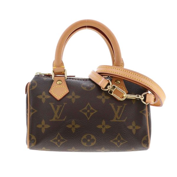 1240007024905 1 Louis Vuitton Nano Speedy Shoulder Bag Monogram Brown