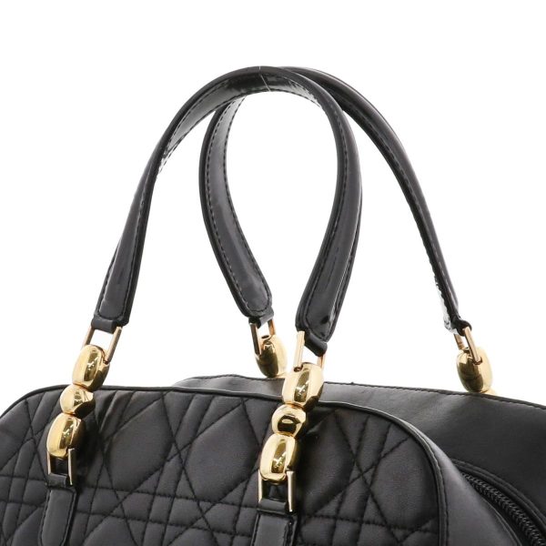 1240007026122 3 Christian Dior Leather Mini Boston Bag Black