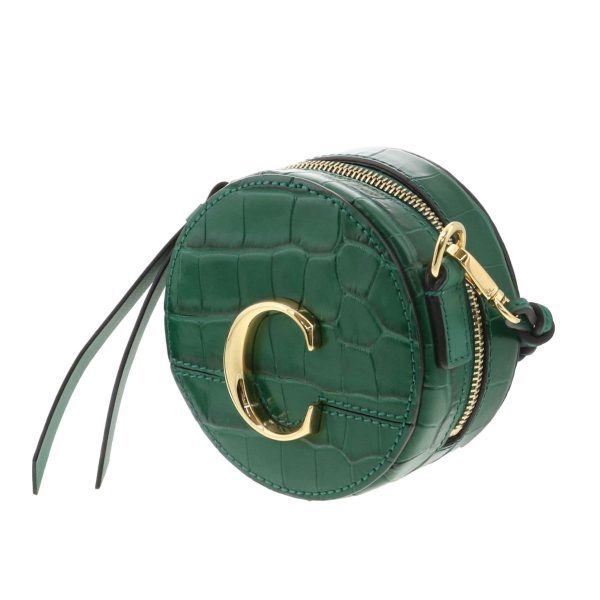 1240007026636 2 Chloe Round Mini Shoulder Bag Green