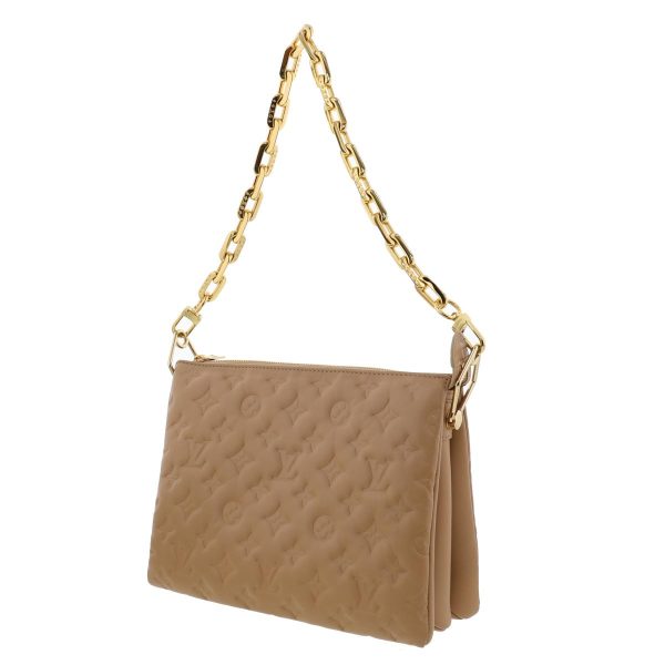 1240009002279 2 1 Louis Vuitton Kousan PM Shoulder Bag Beige