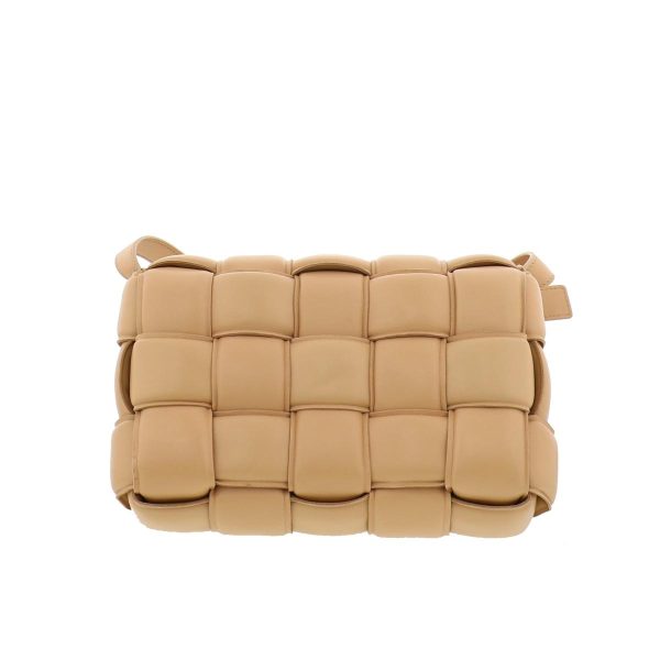 1240009002425 3 Bottega Veneta Padded Cassette Shoulder Bag Beige