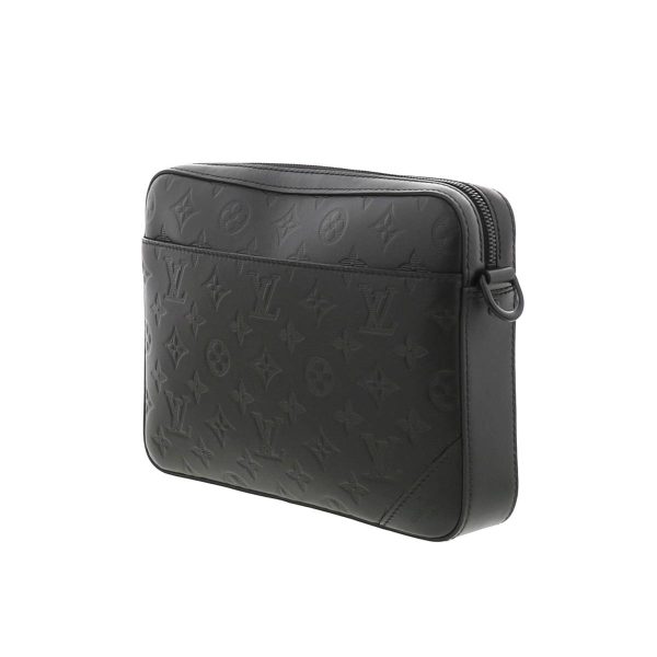 1240009002552 2 Louis Vuitton Duo Messenger Bag Monogram Shadow Black