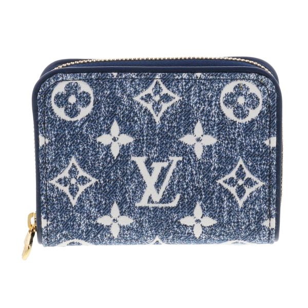 1240009004024 1 Louis Vuitton Zippy Coin Purse Monogram Denim Indigo