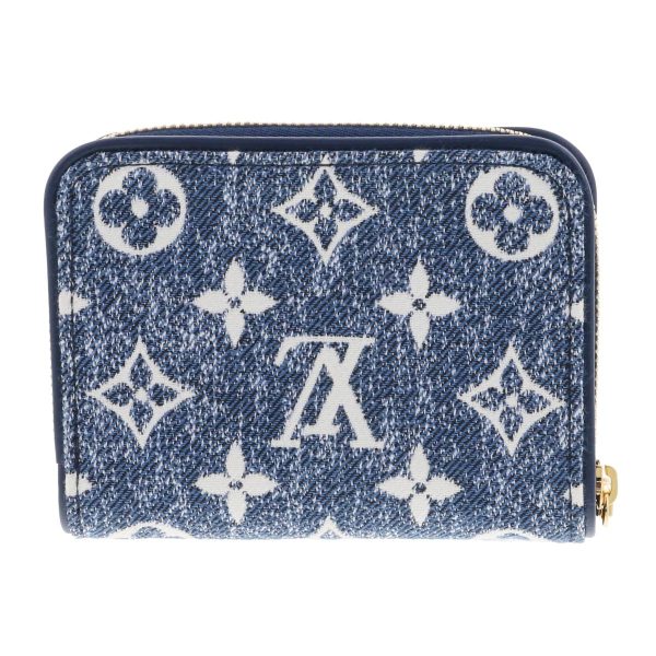 1240009004024 3 Louis Vuitton Zippy Coin Purse Monogram Denim Indigo