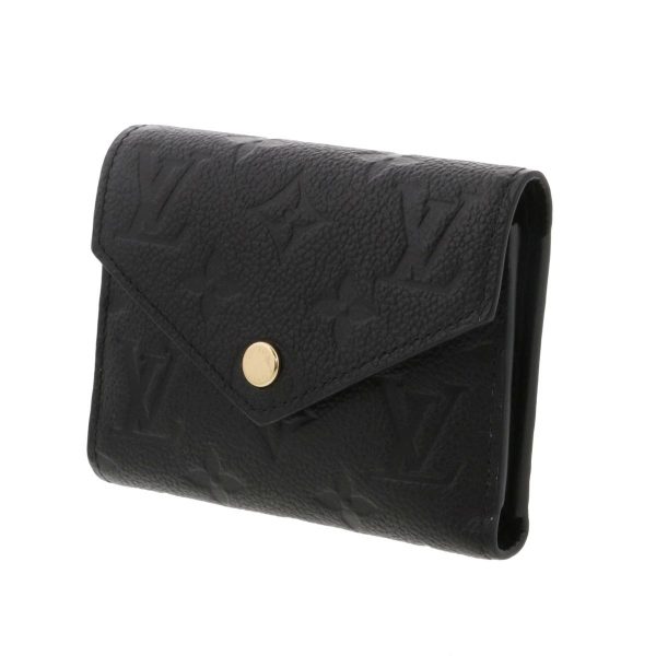 1240009004422 2 Louis Vuitton Portfolio Victree Trifold Wallet Black