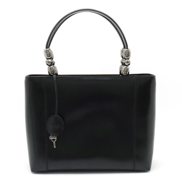 12400321 1 Christian Dior Lady Dior Maris Pearl Leather Handbag Black