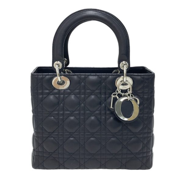 1240101218897 1 Christian Dior Lady Dior Handbag Navy