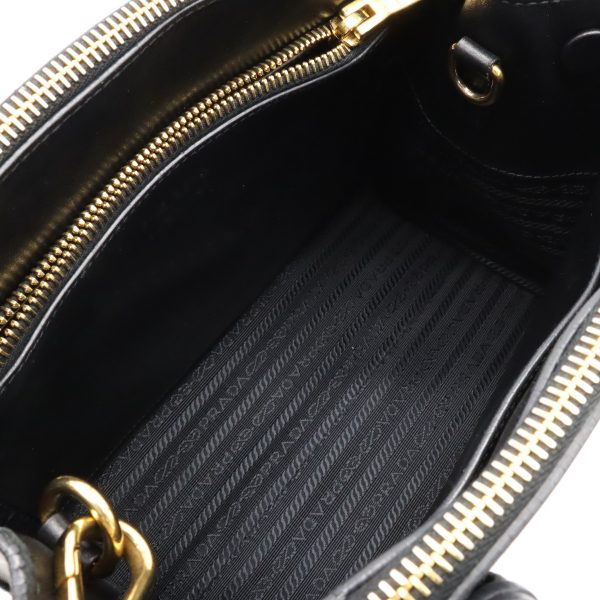 12410425 5 Prada Paradigm Leather Handbag Black