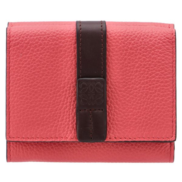 12412ab4100516435 1 Loewe Trifold Mini Wallet Pink