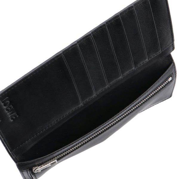 12412s4000511100 5 Loewe Large Vertical Wallet Black