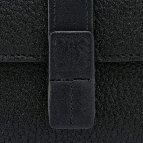 12412s8600511100 3 Loewe Trifold Small Vertical Wallet Black