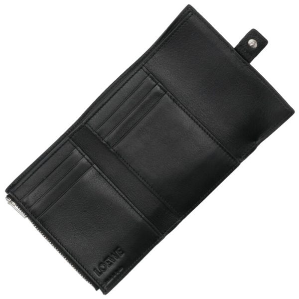 12412s8600511100 4 Loewe Trifold Small Vertical Wallet Black