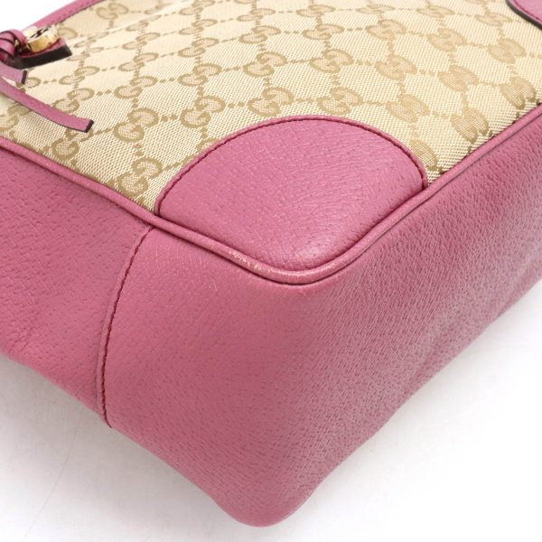 12420229 3 GUCCI Tote Bag GG Canvas Beige Pink