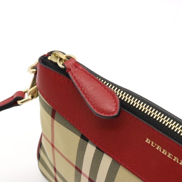 12420764 7 Burberry Nova Check Pochette Leather Shoulder Bag Beige