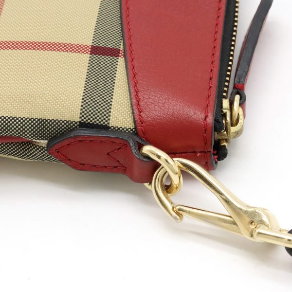 12420764 8 Burberry Nova Check Pochette Leather Shoulder Bag Beige