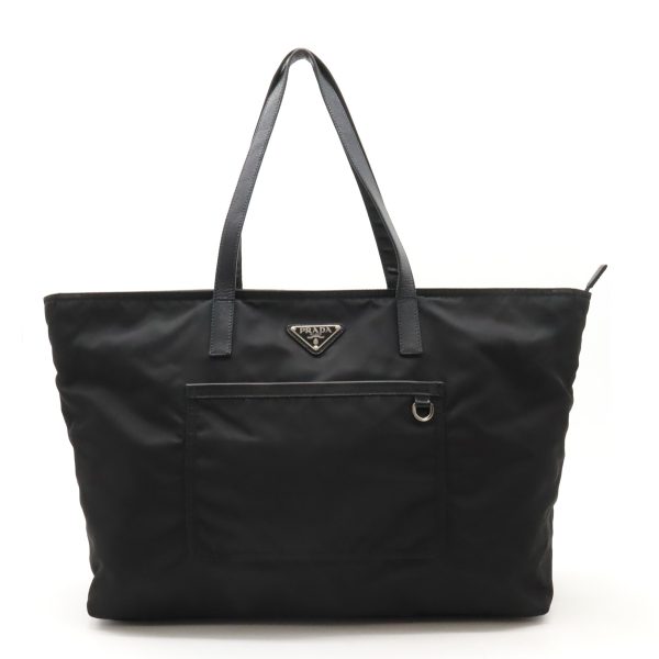 12440090 1 Prada Tote Bag Leather ARDESIA Gray