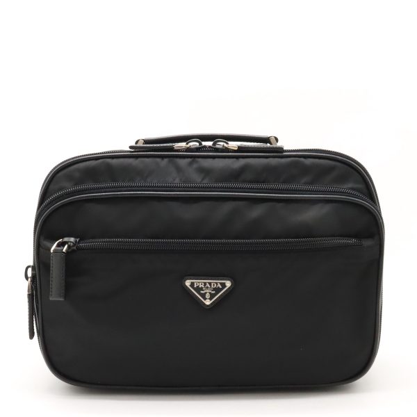 12440098 1 Prada Viaggio Vanity Bag Leather Nero