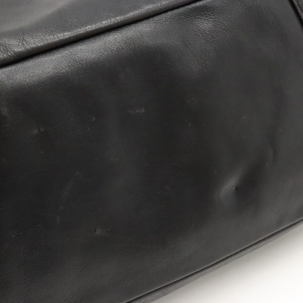 12440100 8 Prada Tote Bag Semi Shoulder Leather Black