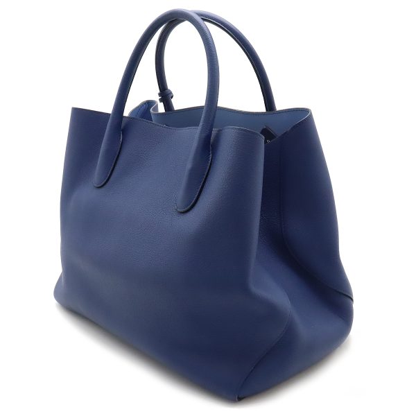 12440150 2 Christian Dior Open Bar Leather Tote Bag Blue