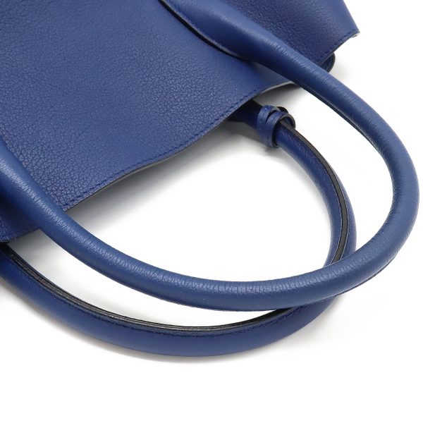 12440150 4 Christian Dior Open Bar Leather Tote Bag Blue