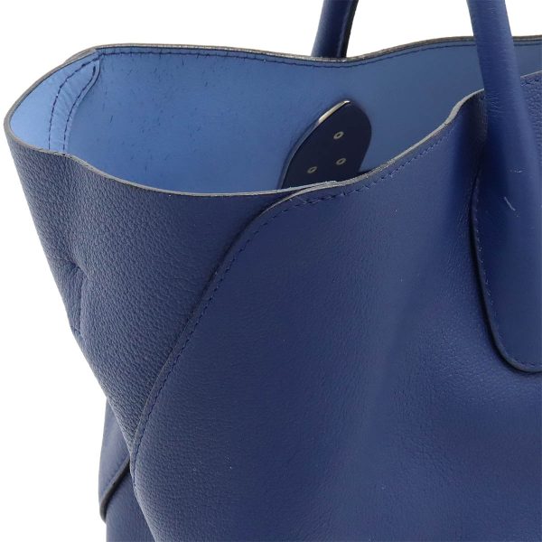 12440150 7 Christian Dior Open Bar Leather Tote Bag Blue