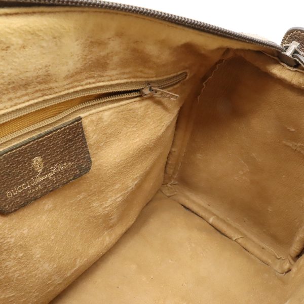 12440679 8 Gucci GG Mini Boston Handbag Khaki Beige Brown