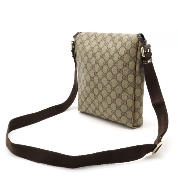 12440742 2 Gucci GG Shoulder Bag Khaki Beige Dark Brown