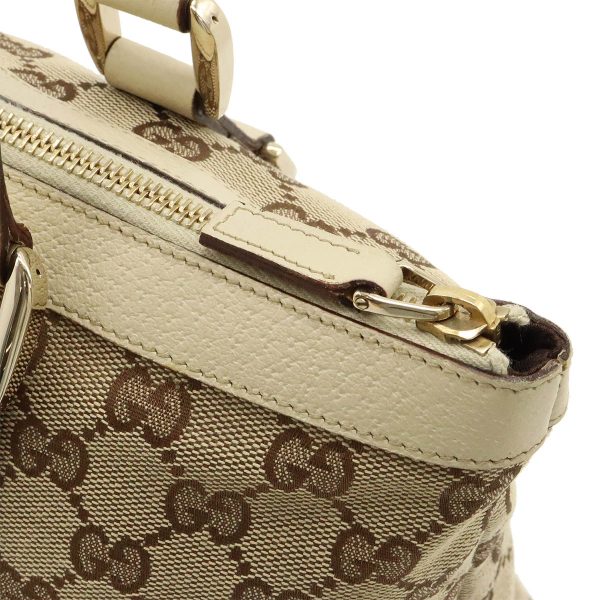 12440749 5 Gucci GG Canvas Shoulder Tote Bag Khaki Beige